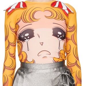 Graphic Long Sleeve Top - Yellow